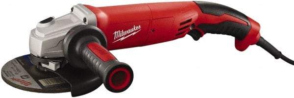 Milwaukee Tool - 5" Wheel Diam, 9,000 RPM, Corded Angle & Disc Grinder - 5/8-11 Spindle, 120 Volts, 13 Amps - Americas Industrial Supply