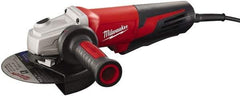 Milwaukee Tool - 6" Wheel Diam, 9,000 RPM, Corded Angle & Disc Grinder - 5/8-11 Spindle, 120 Volts, 13 Amps - Americas Industrial Supply