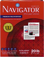 Navigator - White Copy Paper - Use with Laser Printers, Copiers, Fax Machines, Multifunction Machines - Americas Industrial Supply