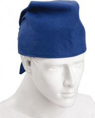 Ergodyne - Size Universal Cooling Tie Hat - Cotton, Tie Closure, Blue, Solid Pattern - Americas Industrial Supply