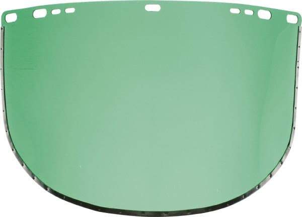Jackson Safety - Green Acetate Face Shield - 9" High x 15-1/2" Wide x 1.01mm Thick, Compatible with Jackson 170-B Headgear - Americas Industrial Supply