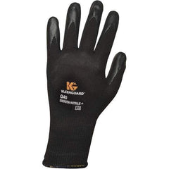 KleenGuard - Size S (7) Nitrile Coated Nylon General Protection Work Gloves - For General Purpose, Palm & Fingers Coated, Knit Wrist Cuff, Full Fingered, Black, Paired - Americas Industrial Supply