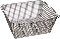 Graymills - 316 Stainless Steel Parts Washer Basket - 6" High x 13" Wide x 10" Long, Use with Ultrasonic Cleaners - Americas Industrial Supply