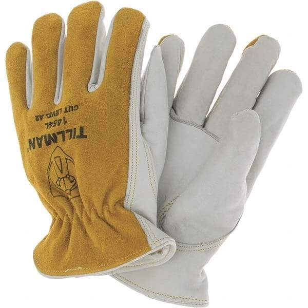 TILLMAN - Welder's & Heat Protective Gloves - LVL2 BRWN LRG 1/PR COWHIDE LTHR DRIVER GLV - Americas Industrial Supply