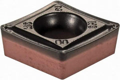 Iscar - CCMT3-2 SM Grade IC6015 Carbide Turning Insert - TiCN/Al2O3/TiN Finish, 80° Diamond, 3/8" Inscr Circle, 5/32" Thick, 1/32" Corner Radius - Americas Industrial Supply