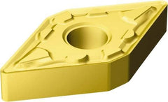 Sandvik Coromant - DNMG332 MM Grade 2035 Carbide Turning Insert - TiAlN/TiN Finish, 55° Diamond, 3/8" Inscr Circle, 3/16" Thick, 1/32" Corner Radius - Americas Industrial Supply