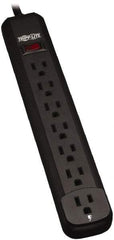 Tripp-Lite - 7 Outlets, 120 VAC15 Amps, 12' Cord, Power Outlet Strip - Keyhole, Tab Mount, 5-15 NEMA Configuration, 11.6" Strip - Americas Industrial Supply