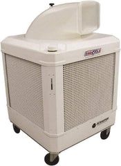 Schaefer Ventilation Equipment - 24 Gal Capacity, 1 hp, 2,460 & 1,660 CFM Evaporative Cooler - 13.7 Amp Rating, 115 Volts, 2 Speed - Americas Industrial Supply