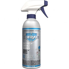 Sprayon - 14 Ounce Aerosol Contact Cleaner - 9°F Flash Point, 0 Volt Dielectric Strength, Flammable, Food Grade, Plastic Safe - Americas Industrial Supply