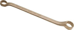 Ampco - 1-1/4" x 1-7/16" 12 Point Offset Box Wrench - Double End, 19-1/4" OAL, Aluminum Bronze - Americas Industrial Supply