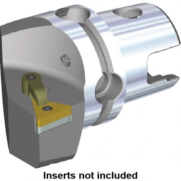 Kennametal - Left Hand Cut, Size KM40, TN.. Insert Compatiblity, Modular Turning & Profiling Cutting Unit Head - 27mm Ctr to Cutting Edge, 40mm Head Length, Through Coolant, Series M-Clamping - Americas Industrial Supply