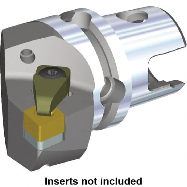 Kennametal - Right Hand Cut, Size KM50, CN.X Insert Compatiblity, Internal or External Modular Turning & Profiling Cutting Unit Head - 35mm Ctr to Cutting Edge, 50mm Head Length, Through Coolant - Americas Industrial Supply