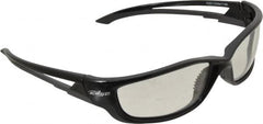 Edge Eyewear - Clear Lenses, Framed Safety Glasses - Scratch Resistant, Black Nylon TR90 Frame, Size Universal, Wrap Around - Americas Industrial Supply