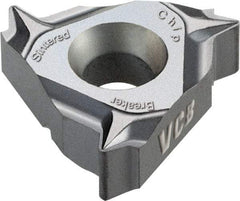 Vargus - 3ER External Right Hand 18 NPT Laydown Threading Insert - Grade VCB, TiAlN Coated Carbide - Americas Industrial Supply