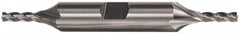Cleveland - 21/64", 3/4" LOC, 3/8" Shank Diam, 3-1/2" OAL, 4 Flute, High Speed Steel Square End Mill - Double End, TiCN Finish, Spiral Flute, 30° Helix, Right Hand Cut, Right Hand Flute, Series HD-4 - Americas Industrial Supply