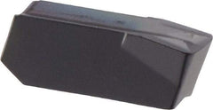 Iscar - 406GIMF Grade IC908, 4mm Cutting Width Carbide Grooving Insert - 2.4mm Max Depth of Cut, Neutral, 0.6mm Corner Radius, TiAlN Finish - Americas Industrial Supply