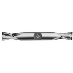 Cleveland - 9/16", 1-1/8" LOC, 5/8" Shank Diam, 5" OAL, 2 Flute, Cobalt Square End Mill - Americas Industrial Supply
