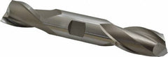 Cleveland - 1", 1-5/8" LOC, 1" Shank Diam, 6-3/8" OAL, 2 Flute, High Speed Steel Square End Mill - Double End, Uncoated, Spiral Flute, 30° Helix, Centercutting, Right Hand Cut, Right Hand Flute, Series HD-2 - Americas Industrial Supply