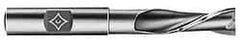 Cleveland - 7/8", 2-1/2" LOC, 7/8" Shank Diam, 5-3/4" OAL, 2 Flute, High Speed Steel Square End Mill - Single End, Uncoated, Spiral Flute, 30° Helix, Centercutting, Right Hand Cut, Right Hand Flute, Series HGN-2 - Americas Industrial Supply