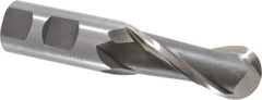 Cleveland - 1" Diam, 2-1/4" LOC, 2 Flute High Speed Steel Ball End Mill - Uncoated, Single End, 4-1/2" OAL, 1" Shank Diam, Spiral Flute - Americas Industrial Supply