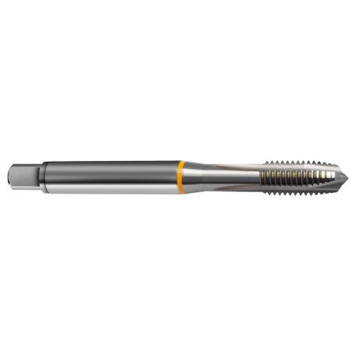 ‎6-32 3FL 2B Cobalt Plug Yellow Ring Tap-Bright Finish FORM-B DIN 371 - Americas Industrial Supply