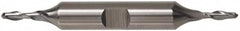 Cleveland - 5/8" Diam, 1-1/8" LOC, 2 Flute High Speed Steel Ball End Mill - TiN Finish, Double End, 5" OAL, 5/8" Shank Diam, Spiral Flute - Americas Industrial Supply