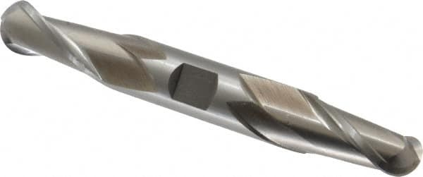 Cleveland - 3/4" Diam, 1-5/16" LOC, 2 Flute High Speed Steel Ball End Mill - Uncoated, Double End, 5-5/8" OAL, 3/4" Shank Diam, Spiral Flute - Americas Industrial Supply