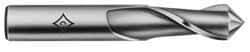 Cleveland - 9/16" Diam, 1-1/8" LOC, 2 Flute, 90° Point Angle, High Speed Steel Drill Mill - TiN Finish, 3-1/8" OAL, 1/2" Shank Diam - Americas Industrial Supply