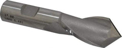 Cleveland - 1" Diam, 1-1/2" LOC, 2 Flute, 90° Point Angle, High Speed Steel Drill Mill - Uncoated, 3-3/4" OAL, 3/4" Shank Diam - Americas Industrial Supply