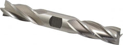 Cleveland - 3/4", 1-5/8" LOC, 3/4" Shank Diam, 5-5/8" OAL, 4 Flute, High Speed Steel Square End Mill - Double End, Uncoated, Spiral Flute, 30° Helix, Centercutting, Right Hand Cut, Right Hand Flute, Series HD-4C - Americas Industrial Supply