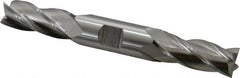 Cleveland - 11/16", 1-5/8" LOC, 3/4" Shank Diam, 5-5/8" OAL, 4 Flute, High Speed Steel Square End Mill - Double End, Uncoated, Spiral Flute, 30° Helix, Centercutting, Right Hand Cut, Right Hand Flute, Series HD-4C - Americas Industrial Supply