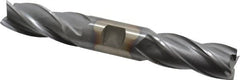 Cleveland - 7/8", 1-7/8" LOC, 7/8" Shank Diam, 6-1/8" OAL, 4 Flute, High Speed Steel Square End Mill - Double End, TiCN Finish, Spiral Flute, 30° Helix, Centercutting, Right Hand Cut, Right Hand Flute, Series HD-4C - Americas Industrial Supply