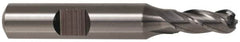 Cleveland - 7/8" Diam, 1-7/8" LOC, 4 Flute High Speed Steel Ball End Mill - Uncoated, Single End, 4-1/8" OAL, 7/8" Shank Diam, Spiral Flute - Americas Industrial Supply
