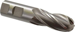 Cleveland - 1" Diam, 2" LOC, 4 Flute High Speed Steel Ball End Mill - Uncoated, Single End, 4-1/2" OAL, 1" Shank Diam, Spiral Flute - Americas Industrial Supply