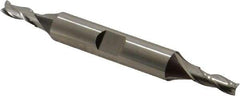 Cleveland - 3/16", 1/2" LOC, 3/8" Shank Diam, 3-1/4" OAL, 3 Flute, High Speed Steel Square End Mill - Double End, Uncoated, Spiral Flute, 30° Helix, Centercutting, Right Hand Cut, Right Hand Flute, Series HD-3 - Americas Industrial Supply