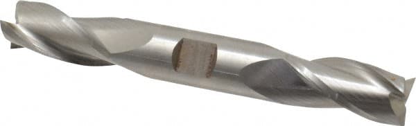 Cleveland - 3/4", 1-5/8" LOC, 3/4" Shank Diam, 5-5/8" OAL, 3 Flute, High Speed Steel Square End Mill - Double End, Uncoated, Spiral Flute, 30° Helix, Centercutting, Right Hand Cut, Right Hand Flute, Series HD-3 - Americas Industrial Supply
