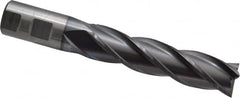 Cleveland - 1", 4" LOC, 1" Shank Diam, 6-1/2" OAL, 4 Flute, High Speed Steel Square End Mill - Single End, TiCN Finish, Spiral Flute, 30° Helix, Centercutting, Right Hand Cut, Right Hand Flute, Series HG-4C - Americas Industrial Supply