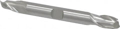 Cleveland - 3/8", 9/16" LOC, 3/8" Shank Diam, 3-1/2" OAL, 2 Flute, Cobalt Square End Mill - Double End, Uncoated, Spiral Flute, 30° Helix, Centercutting, Right Hand Cut, Right Hand Flute, Series HDC-2 - Americas Industrial Supply