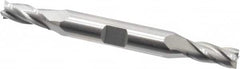 Cleveland - 9/32", 11/16" LOC, 3/8" Shank Diam, 3-3/8" OAL, 4 Flute, Cobalt Square End Mill - Double End, Uncoated, Spiral Flute, 30° Helix, Centercutting, Right Hand Cut, Right Hand Flute, Series HDC-4C - Americas Industrial Supply