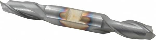 Cleveland - 9/16", 1-3/8" LOC, 5/8" Shank Diam, 5" OAL, 4 Flute, Cobalt Square End Mill - Americas Industrial Supply