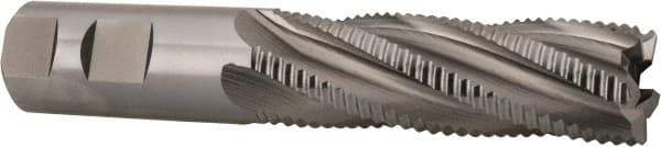 Cleveland - 1" Diam, Coarse Pitch, 3" LOC, 5 Flute Powdered Metal Roughing Square End Mill - Uncoated, 5-1/2" OAL, 1" Shank Diam, Single End, 30° Helix - Americas Industrial Supply