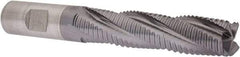 Cleveland - 3/4" Diam, Coarse Pitch, 3" LOC, 4 Flute Powdered Metal Roughing Square End Mill - TiCN Finish, 5-1/4" OAL, 3/4" Shank Diam, Single End, 30° Helix - Americas Industrial Supply