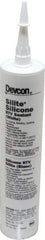 Devcon - 10.3 oz Cartridge White RTV Silicone Joint Sealant - 450°F Max Operating Temp - Americas Industrial Supply