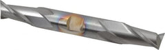 Cleveland - 3/4", 1-5/16" LOC, 3/4" Shank Diam, 5-5/8" OAL, 2 Flute, Cobalt Square End Mill - Double End, TiCN Finish, Spiral Flute, 30° Helix, Centercutting, Right Hand Cut, Right Hand Flute, Series HDC-2 - Americas Industrial Supply
