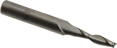 Onsrud - 5/32" Cutting Diam x 5/8" Length of Cut, 2 Flute, Upcut Spiral Router Bit - Uncoated, Right Hand Cut, Solid Carbide, 2" OAL x 1/4" Shank Diam, Double Edge, 30° Helix Angle - Americas Industrial Supply
