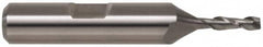 Cleveland - 5/8", 1-5/8" LOC, 5/8" Shank Diam, 3-1/4" OAL, 2 Flute, Powdered Metal Square End Mill - Single End, TiN Finish, Spiral Flute, 37° Helix, Centercutting, Right Hand Cut, Right Hand Flute, Series PM-2 - Americas Industrial Supply