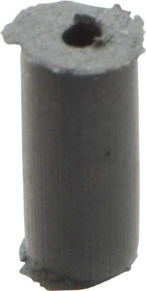 Cratex - 1/4" Max Diam x 1/2" Long, Cylinder, Rubberized Point - Very Fine Grade, Silicon Carbide, 1/16" Arbor Hole, Unmounted - Americas Industrial Supply