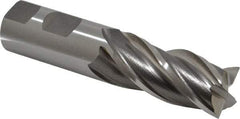 Cleveland - 1", 2" LOC, 1" Shank Diam, 4-1/2" OAL, 4 Flute, Powdered Metal Square End Mill - Single End, Uncoated, Spiral Flute, 37° Helix, Centercutting, Right Hand Cut, Right Hand Flute, Series PM-4 - Americas Industrial Supply