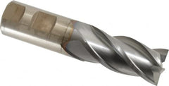 Cleveland - 1", 2" LOC, 1" Shank Diam, 4-1/2" OAL, 4 Flute, Powdered Metal Square End Mill - Single End, TiCN Finish, Spiral Flute, 37° Helix, Centercutting, Right Hand Cut, Right Hand Flute, Series PM-4 - Americas Industrial Supply