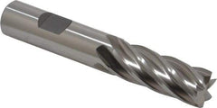 Cleveland - 5/8", 1-5/8" LOC, 5/8" Shank Diam, 3-1/4" OAL, 6 Flute, Cobalt Square End Mill - Single End, Uncoated, Spiral Flute, 30° Helix, Centercutting, Right Hand Cut, Right Hand Flute, Series HGC-4C - Americas Industrial Supply